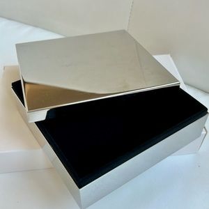 West Elm Modern Silver Square Jewelry Box